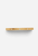 TAYLR 18k gold vermeil ribbed bangle featuring inlaid lab-grown diamonds in a sophisticated textured design