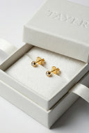 Mini Lab Diamond Bezel Studs